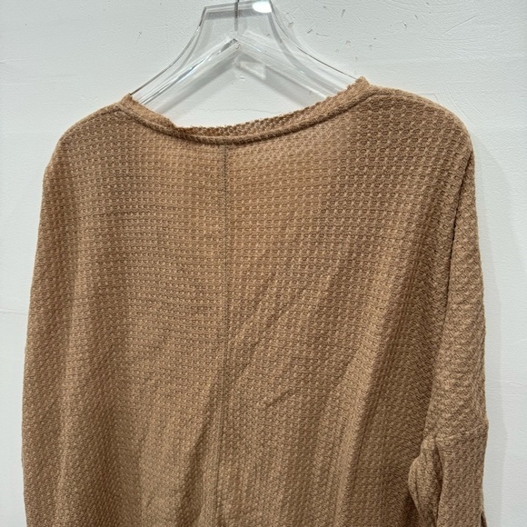 Urban Outfitters Out From Under Waffle Knit Loose Fit Top Tan Small - Picture 7 of 7